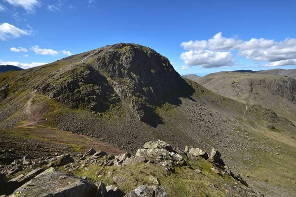 Shadows on face of Great Gable — Stock Photo, Image