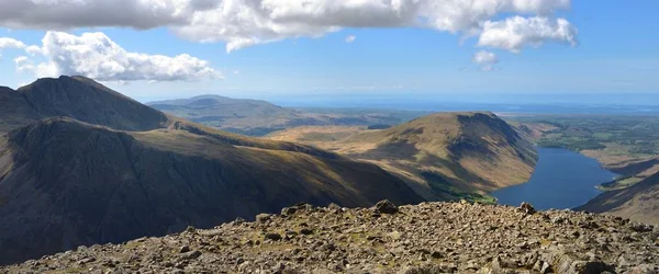 Titta över Wast vatten till Isle of man — Gratis stockfoto