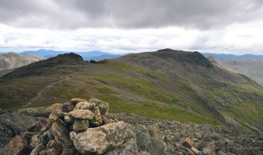 Scafell'den Scafell Pike'a kadar olan sırt