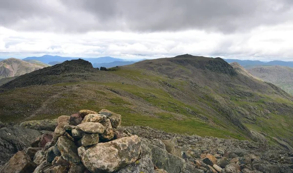 The ridge from Scafell to Scafell Pike — Stock Photo, Image