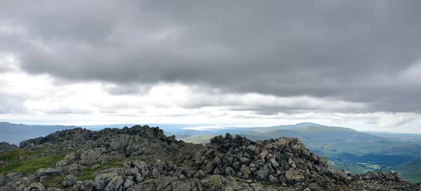 Estuarul râului Duddon de la vârful Scafell — Fotografie, imagine de stoc