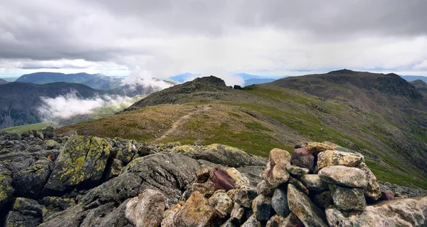 Scafell track to Scafell Pike — Stock fotografie
