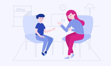 Çocuk ocial sorunları nedeniyle psikolog geldi