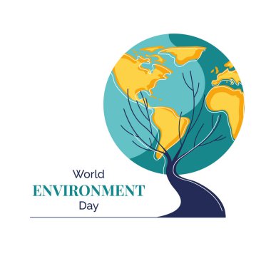 World environment day vector illustration web, printing