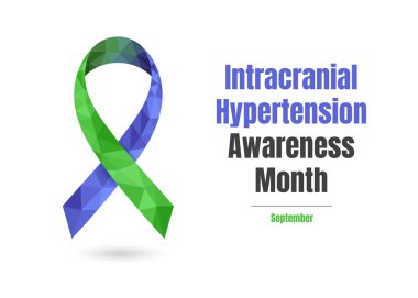 Intracranial hypertension Awareness Month September concept clipart