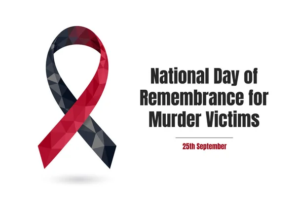 Εθνική ημέρα μνήμης για τα θύματα δολοφονιών — Διανυσματικό Αρχείο