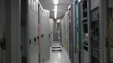 Telekom sunucu odası içinde Yakınlaştır.