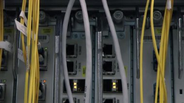 Ön çalışma veri sunucuları Led ışıklar yanıp sönen ile