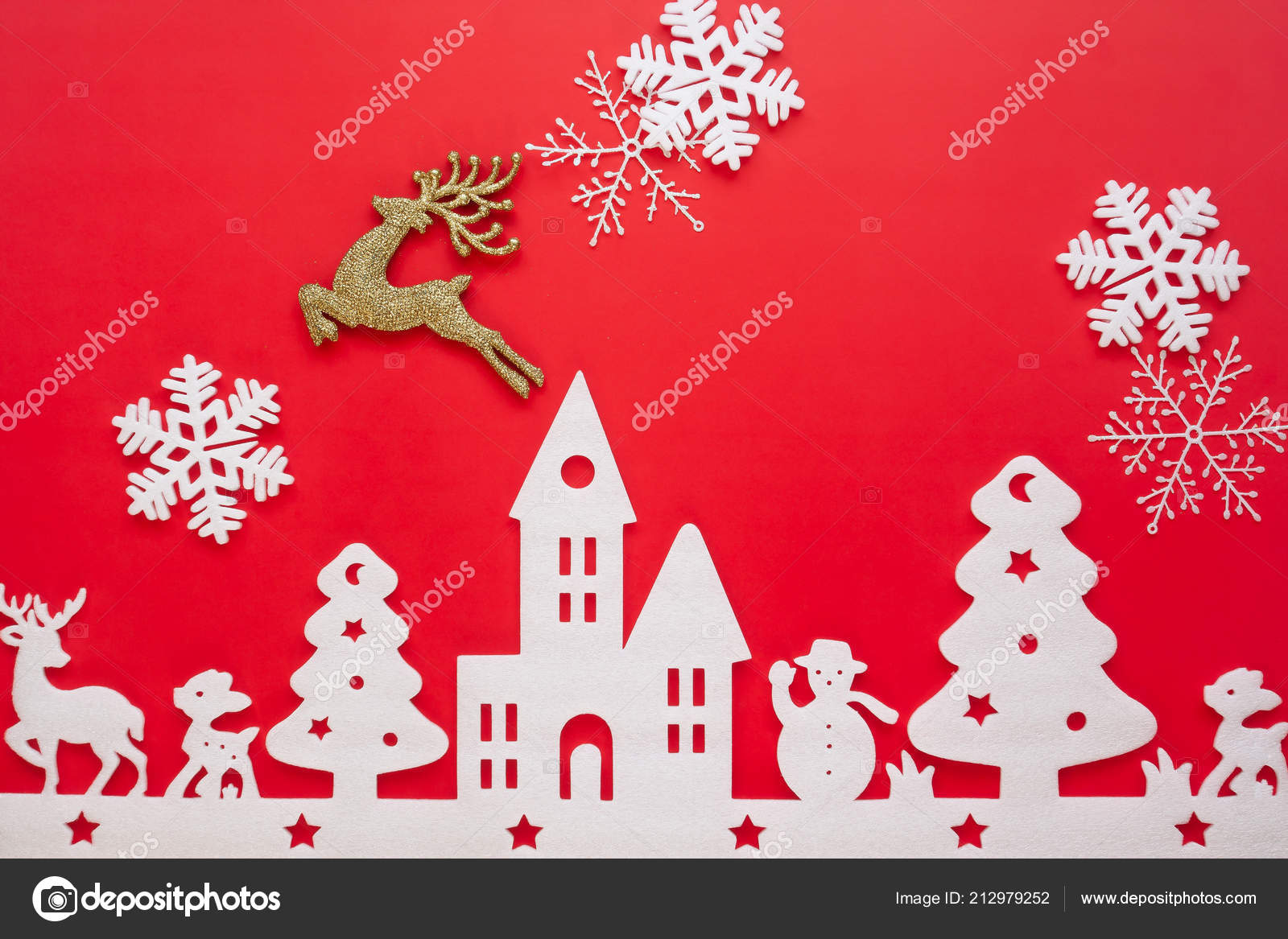 Merry Christmas and Happy new year 2019 Red Background — ZdjÄ™cie od schantalao