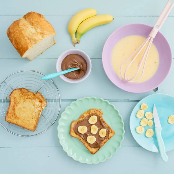 Französisches Toastfrühstück — Stockfoto