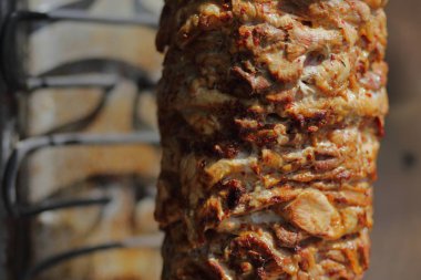 shawarma et sandviç yapmadan önce kesilmiş