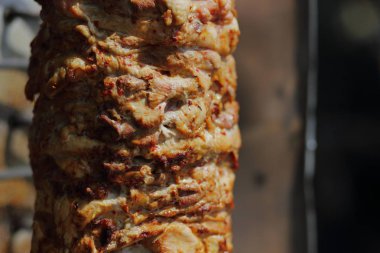 shawarma et sandviç yapmadan önce kesilmiş