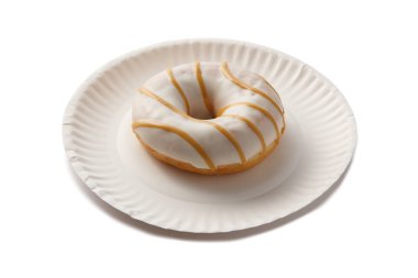 Tatlı doghnut içinde sır süslenmiş ile Sprinkles