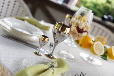 Zengin dekore Ziyafet masası