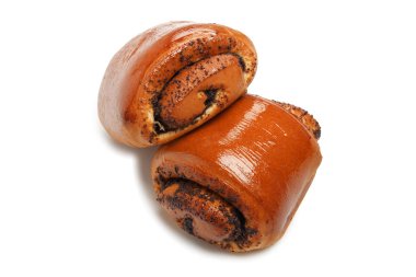 Tarçın ile pembe lezzetli çörekler Grubu