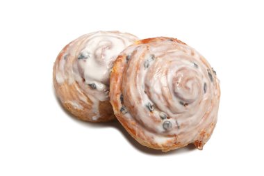 Kuru üzüm ile pembe lezzetli sırlı çörekler Grubu