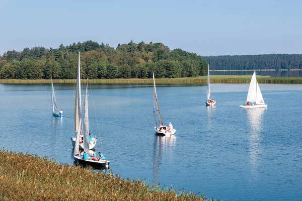 Regatta auf dem See — Stockfoto