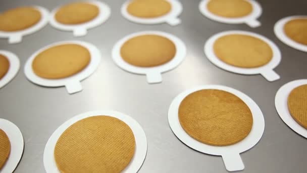 Bases Pour Gâteaux Glacés Sur Garnitures Carton — Video