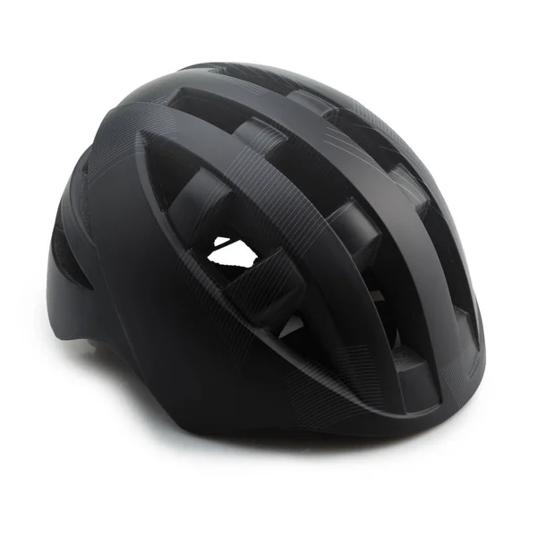 Vista Lateral Capacete Bicicleta Para Crianças Isolado Fundo Branco — Fotografia de Stock