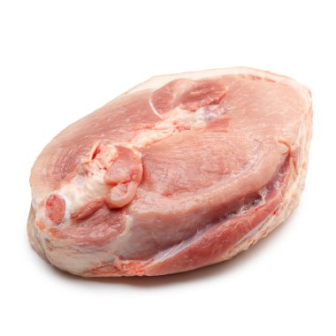 Çiftlik eti Dorso-lumbar, beyaz arka planda bir parça sığır eti