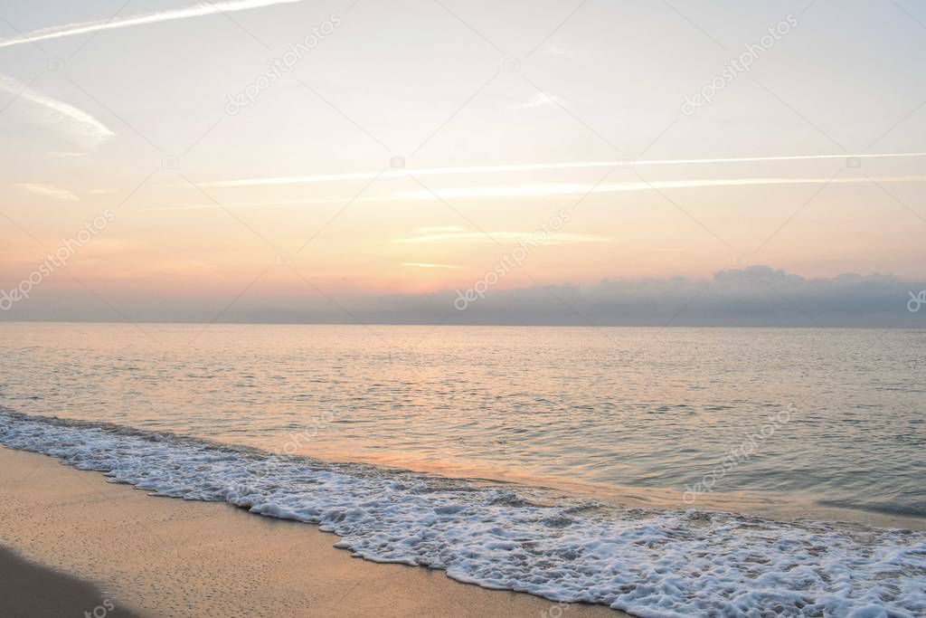 Beautiful sunrise on the beach