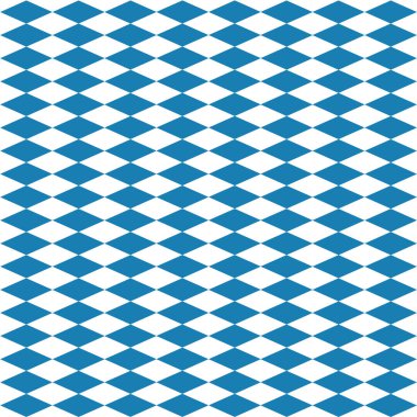Kusursuz elmas desen mavi Oktoberfest için beyaz. Vektör dosyası eps10