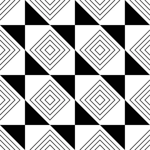 Patrón Abstracto Sin Costuras Blanco Negro Archivo Vectorial Eps — Vector de stock