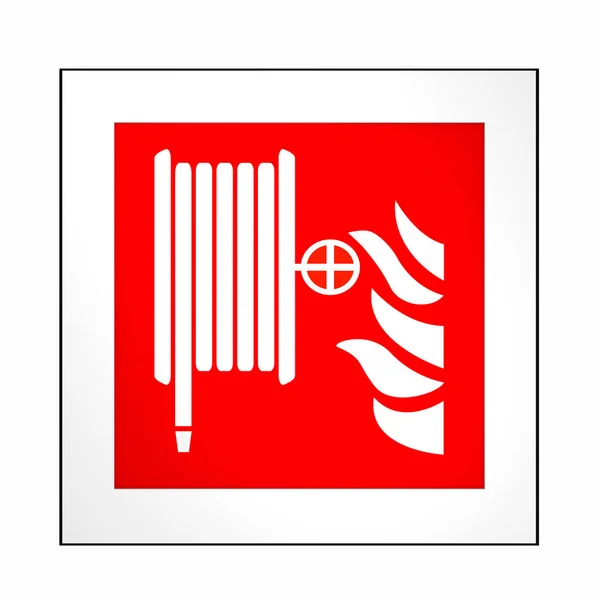 Požární Ochrana Značky Podle Současné Podoby Asr Hasicí Hadice Vykreslování — Stock fotografie