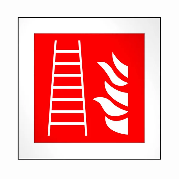 Požární Ochrana Značky Podle Současné Podoby Asr Požární Schodiště Vykreslování — Stock fotografie