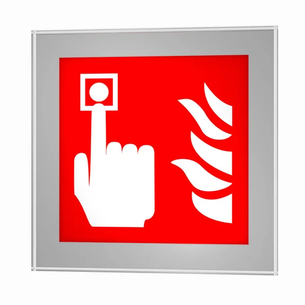 Znaki bezpieczeństwa pożarowego, zgodnie z bieżącym formą Asr A1.3: — Zdjęcie stockowe