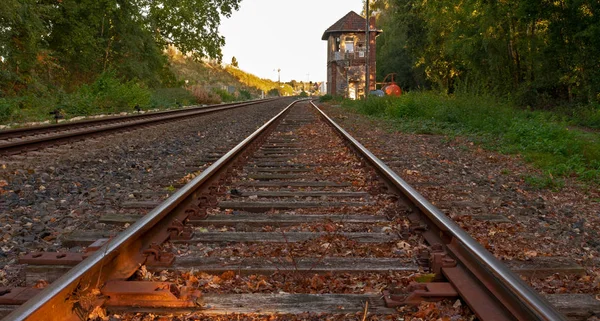 Spoor Van Close Locatie Duitsland Noordrijn Westfalen — Stockfoto