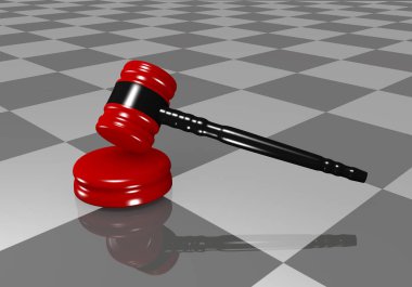 Yakın çekimde zeminyansıması ile Gavel.