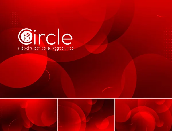 Kreis abstrakter Hintergrund - rot — Stockvektor