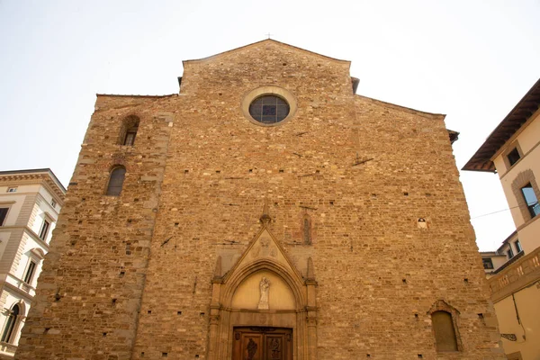 イタリア フィレンツェの教会のサンタ マリア マッジョーレ大聖堂のファサード この教会は都市の最も古い現存する教会 世紀に建立された当初 — ストック写真