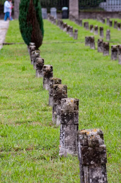 Кладбище Креспи Адда Италии Место Захоронения Жителей Идеальной Рабочей Деревни — стоковое фото