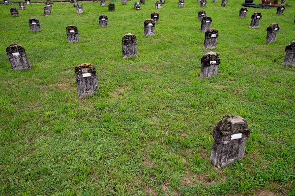 Cemitério Crespi Adda Itália Local Sepultamento Todos Habitantes Aldeia Operária — Fotografia de Stock