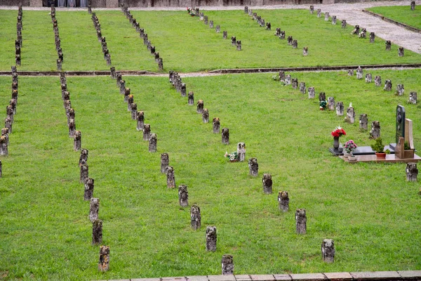 Der Friedhof Von Crespi Adda Italien Begräbnisstätte Aller Bewohner Des — Stockfoto