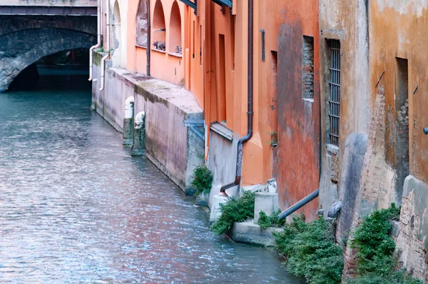 Canal Delle Moline Vía Piella Bolonia Italia Este Rincón Ciudad —  Fotos de Stock