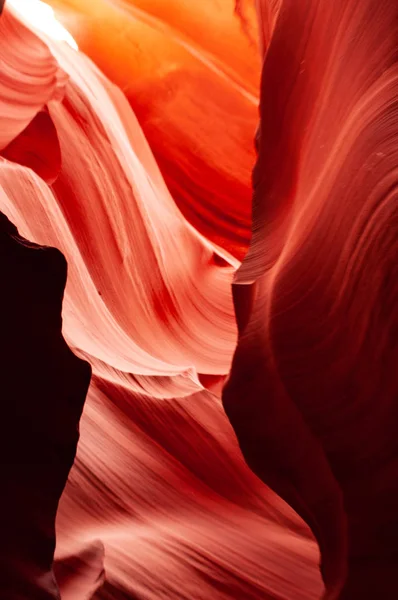 Colori Brillanti Dell Upper Antelope Canyon Famoso Slot Canyon Nella — Foto Stock