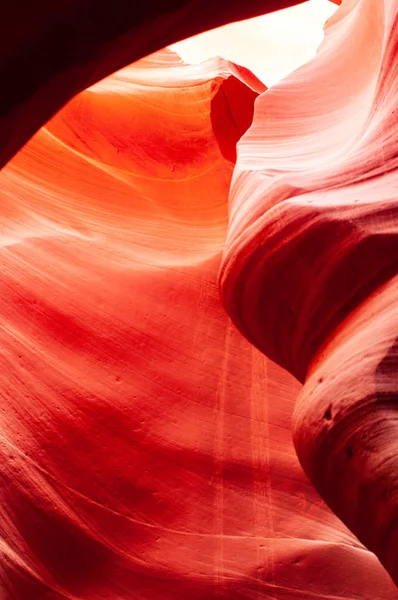 Colori Brillanti Dell Upper Antelope Canyon Famoso Slot Canyon Nella — Foto Stock