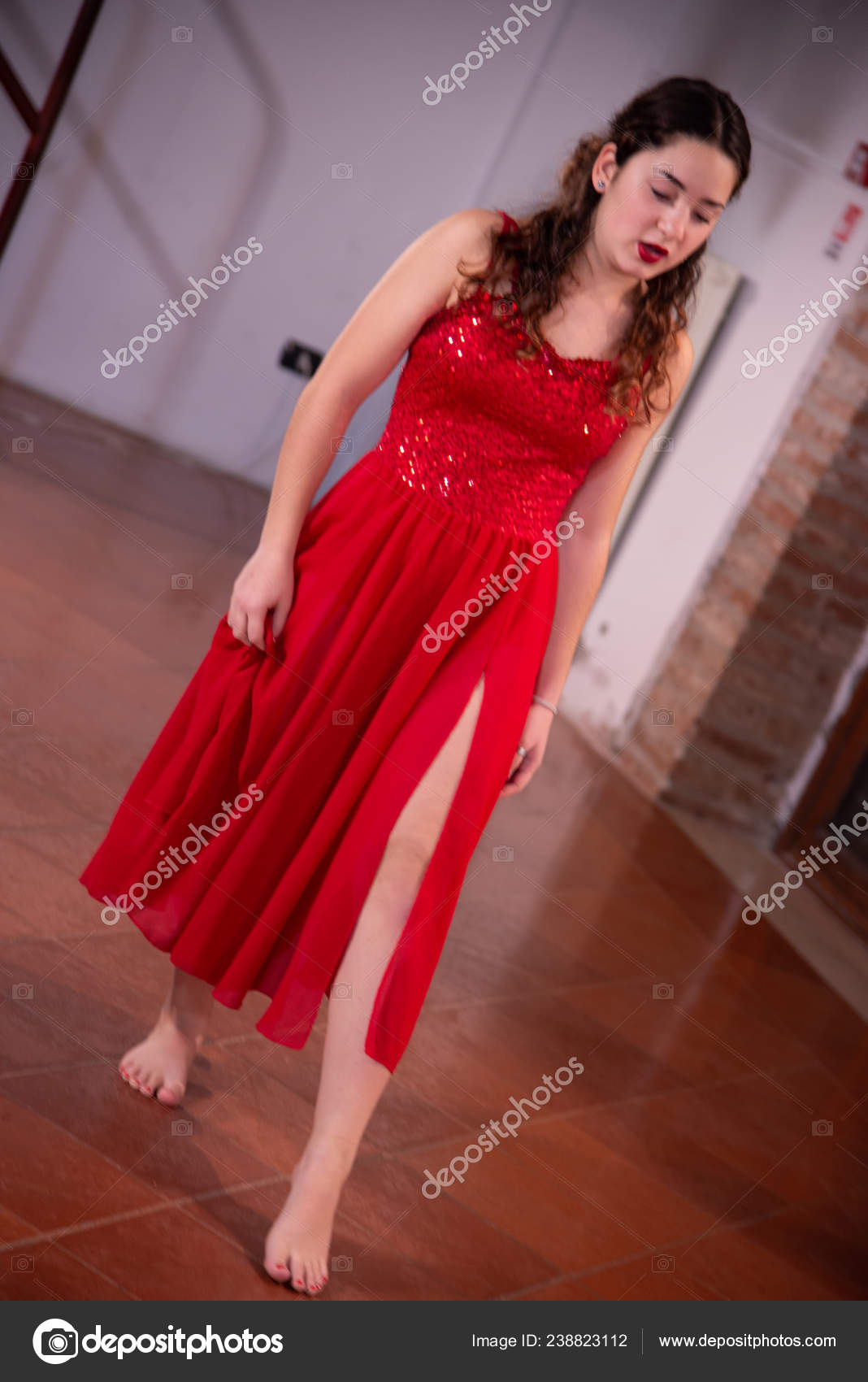 big girl red dress