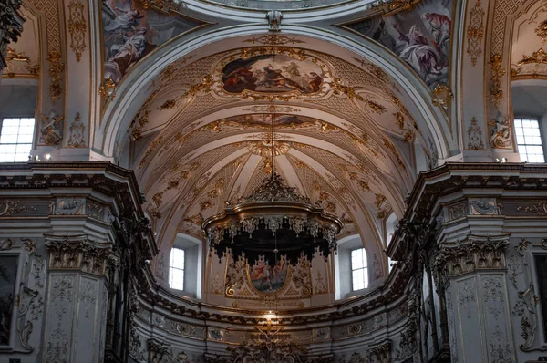 Interieur Van Duomo Van Bergamo Italië Benoemde Sant Alessandro Ontworpen — Stockfoto