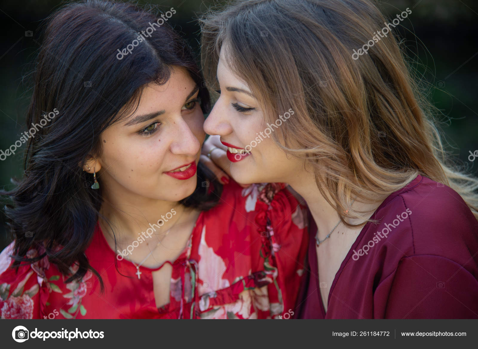 Blonde And Brunette Lesbians