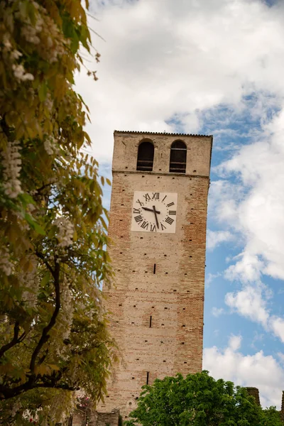 Torre Velha Castellaro Lagusello Monzambano Mantova Itália Europa Aldeias Medievais — Fotografia de Stock