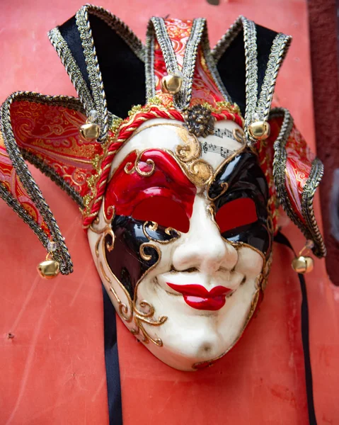 Máscaras Típicas Carnaval Veneciano Vintage Fiesta Halloween Máscara Carnaval Venecia —  Fotos de Stock