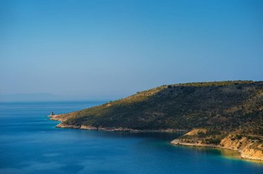 Arnavutluk'ta güzel manzara ile plaj