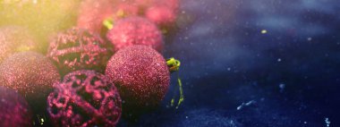 Kırmızı Noel top soyut backg