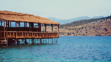 Sarande, Güney Arnavutluk yakınındaki güzel Plajı