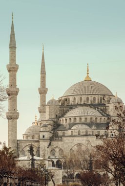 İstanbul 'daki Mavi Cami, Türkiye. Sultanahmet Camii.