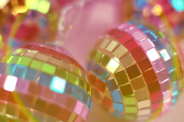 Colourful disco ball background close up — Stock Photo, Image